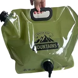 HOMETIC Folding Water Storage Bag Pouch for Cycling, Picnic, Outdoor Camping, Road Trip, Traveling Water Carrier Supplies Bag and Container 8L Drinking Water Container Tank [ 31x 41x1 CM ]-image-14