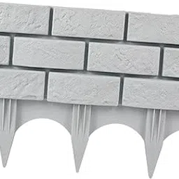 ARTISOUL Poly Garden Fence Edging with Stakes Multifunctional Sturdy 17.3X12.6Inch Grey | Yard, Garden & Outdoor Living | Gardening Supplies | Landscaping & Garden Materials | Edging & Borders-image-26