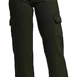 me queen Women’s Wide Leg Baggy Flared 6 Pocket Jeans– Trendy High Rise Pants for Comfort & Style, for Casual wear, Colors.-picture-41