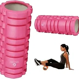 Healthtrek Foam Roller for Trigger Points Enhance Recovery & Mobility Self Massage Yoga Roller (Pack of 1, Pink, 33 CM)-picture-20