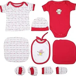 MAGIC TOWN New Born Baby Gift Sets -8 Peices Pink-picture-31