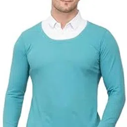 Janak Creation Men's Long Sleeve Layered t-Shirt with Collared T-Shirt,-picture-14
