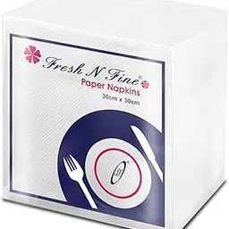 Fresh N Fine Paper Napkins Valued Pack -1 Ply, 600 Pulls - Hand Tissue Papers | Tissue Napkin | Napkin Paper 30cm x 30cm, Pack of 6 (100 Pulls Per Pack)-picture-11