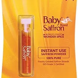 BABY BRAND SAFFRON 100% Pure World's Finest Saffron Powder(Kesar) Quality Value Pack Kashmiri Kesar For Pregnant Women, Pooja, Biryani, Tilak, Milk, Skin And Face 1gm Each (Pack of 1)-image-8