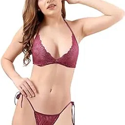 senoraa Women's Satin Bra & Panty Set Plain Regular Fit Lingerie for Ladies Soft,Smooth & Lightweight Innerwear with Adjustable Straps Elegant & Comfortable Set for Daily & Occasional Use-picture-30