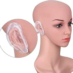 MF 200pcs Clear Ear Protectors Waterproof Ear Covers for Hair Dye, Shower, Bathing-picture-31