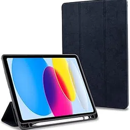 ProElite Case Cover for Apple iPad (A16) 11th/10th Generation (2025/2022) Smart PU Flip Case Cover for Apple iPad 11th/10th Gen 2025/2022 with Pencil Holder, Black-image-70