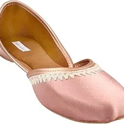 miraya impex Miraya Lace Work Ethnic Punjabi Jutti Mojaris for Women and Girls-picture-48