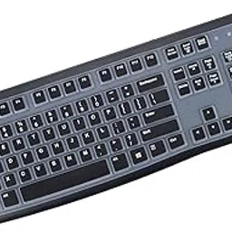 Keyboard Cover for Logitech K120 & MK120 Wired Keyboard, Ultra Thin Logitech MK120 & K120 Keyboard Skin Protector - Black-picture-12