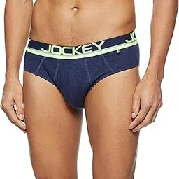 jockey Men's Super Combed Cotton Briefs with Ultrasoft and Durable Pop Coloured Waistband FP01_Assorted_M-picture-45