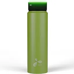 Smart Lite – Smart Water Bottle with 30-Minute Drinking Reminders (950 ml) | 6 Glow Colors + Audio Alerts | USB-C Charging | Stainless Steel | Leak-Proof Matte Finish (Avacado Green)-picture-19