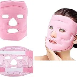 trk impex Ice Face Mask with Acupoint Magnets, Gel Face Mask for Cold Hot Compress Therapy, Reusable Cooling & Heating Face Ice Pack for Skin Firming, Reduce Puffy Dark Circles Bags Under Eyes, Relieve Headache-picture-37