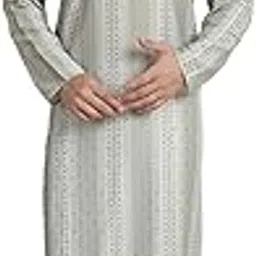 sojanya (Since 1958 Men's Cotton Silk Printed Kurta with Churidaar Pyjama-picture-18