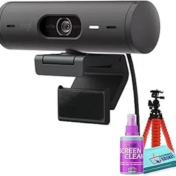 Logitech Brio 501 HD Webcam Bundle Including: Flexible Tripod, Screen Cleaning Kit image 1