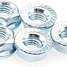 Rely®⇒VP INDUSTRIES (Pcs-25) M6 Serrated Hexagon Head Hex Flange Nut Non-Slip Lock Nut | Stainless Steel Fastener for Furniture, Machinery & DIY Projects-picture-18