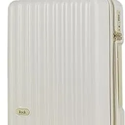 rock london Rock Primrose Suitcase Small | Cabin Luggage | 55 cm | ABS Polycarbonate Hard Shell | 33L | 8 Wheel | TSA Lock | Trolley Bags for Travel | 5 Year Warranty | White-picture-15