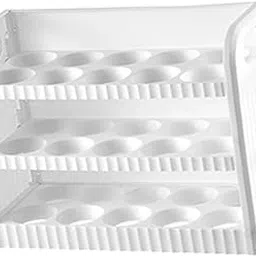 Merishopp Eggs Holder for Refrigerator Eggs Container with Handle for Pantry White-image-15