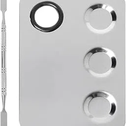 Stainless Steel Watercolor Palette – Square Paint Tray Durable Artist Mixing Palette for Acrylic, Oil & Face Paint-image-1