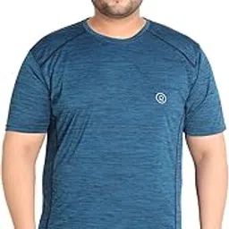 CHKOKKO Men's Polyester Regular Fit Solid Sports T-Shirt-picture-20