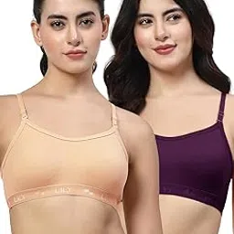 lily Black, Peach Seamless Non Padded Sports Bra-picture-26