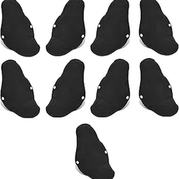 Zlox Cloth Sanitary Pads for Women - Reusable & Washable Period Pads - Organic Cotton, Odor-Free, Leak-Proof, Black Color (Pack of 9)-image-0