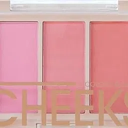 VARS ; LONDON Cheeks 3 color matte blusher palette + face make up blusher palette (SHADE C)-picture-30