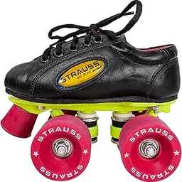 STRAUSS Gripper Skating Shoes | Fixed Body Roller Skates | Shoe Skate with PVC Wheel |Ideal for Boys, Girls and Kids |Suitable for All Skill Level | Ideal for Kids (10-11 Years) Size-3, (Blue/Black)-image-12