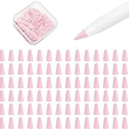 100 pcs Silicone Nib Sleeves Compatible with Apple Pencil Tips, Professional Liquid Silicone Nibs Cover Replacement for 1st & 2nd Gen/pro/USB-C, Writing Anti-Slip Protective Case for Apple iPad Pencil-picture-32
