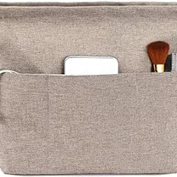 VANCORE Purse Bag Organizer Insert with 13 Pockets, Handbag and Tote Bag Inside Shaper with Zipper (Khaki, Large)-picture-13