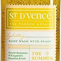 St. D’vence Summer Blend Salicylic Acid Body Wash Shower Gel for Women & Men with Fresh Banana & Passionfruit | Paraben & SLS Free | Tan Removal Body Wash for Summer - 300 ml-picture-35