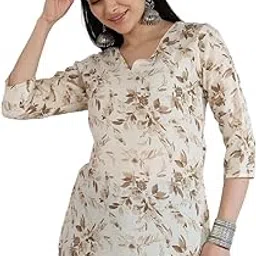 dsk studio Cotton Blend Floral Printed Stylish Short Kurti for Women's-picture-51