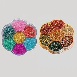 7-in-1 Multicolor Crushed Glass Granule Kit – Premium Decorative Glass Pebbles for Crafts, Aquarium, Vase Filler, Resin, DIY Projects & More (Pack of 2)-picture-12