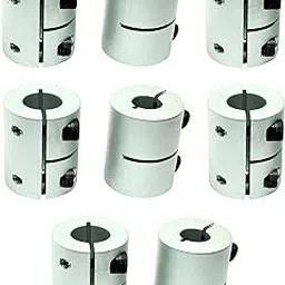 INVENTO 8Pcs 8x10mm Motor Jaw Shaft Coupler Aluminum 8mm to 10mm Rigid Self Centering Coupling for 3D Printer Z Axis Nema 23 Stepper Motor DIY-image-43