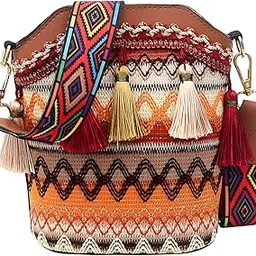 syga Sling Bag For Women'S Pu Material With Bucket Type, Crossbody Ethnic Style Bag-picture-10