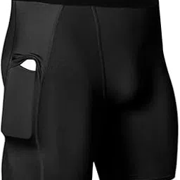 NEVER QUIT Gym Compression Men's Skin Tight Shorts with Mobile Pocket for Gym, Running, Cycling, Swimming, Yoga, Football, Tennis, Badminton & Many More Sports-picture-11