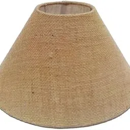Sj Wooden Craft Natural Jute Conical Lampshade, Rustic Beige, 10 inch, Sand Brown (JUTE BEIGE COLOR)-picture-30