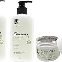 SNEIRA Ultimate Anti-Dandruff Kit –Scalp Scrub, Shampoo and Conditioner (combo) (150ml) | 2% Rosemary Oil, 5% Shea Butter, 2% Salicylic Acid, 0.3% Biotin |Exfoliates, Removes Dead Skin with Reduces Upto 98% Dandruff Helps With Itching For All Hair Type-picture-31