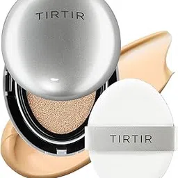 TIRTIR Mask Fit Aura Cushion Foundation, Full coverage, Skin fit, Satin Glow Finish, Korean Cushion Foundation #24N LATTE, 18g-picture-23