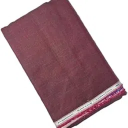 Premium Pure Linen Shirt Fabric for Men, Maroon, Formal Wear, Cotton Blend-image-3