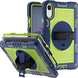 ProElite for Xiaomi Redmi Pad 2 11 inch Case, Rugged 3 Layer Armor case Cover for Xiaomi Redmi Pad 2 11 inch Case with Hand Grip and Rotating Kickstand with Shoulder Strap, Navy Green-picture-57