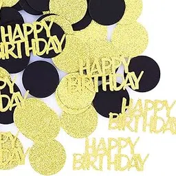 Glitter Gold Happy Birthday Party Confetti for Table-picture-49