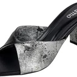 metro Women's Textured Open-Toe Slip-On Heels-picture-15