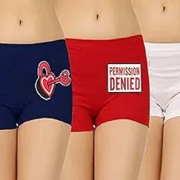 Casual Women's Boyshorts Panties(Pof3/small) (panties3(s)_PT)-picture-16