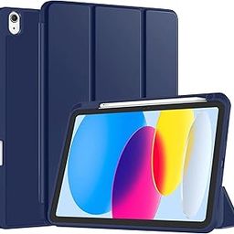 Robustrion Cover for iPad 11th Generation (A16) / 10th Gen Cover Case with [Right Side Pencil Holder] [Auto Sleep Wake] [Soft Back] (2022/2025), Case for iPad 11th 11"/ 10th 10.9" - Navy-picture-36