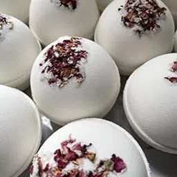 Morwen Bath Bombs Natural Exotic Rose, for Pedicure, Spa, Salon & Home Use 40gm Each Pack Of 6-picture-18