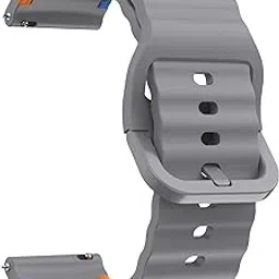 YODI 22mm New Metal Buckle Original Colourful Stiching Points Silicone Strap Band Compatible with Amazfit GTR 2, GTR 2e, GTR 47MM / Noise Fit Endure, Fit Evolve, Fit Active Smartwatch Bands-image-35