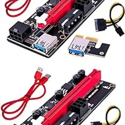 BNF® PCI-E VER 009S 1x to 16x Graphic Extension USB 3.0 Adapter Red 2X|Computers/Tablets & Networking | Computer Cables & Connectors | Other Computer Cables|2 X -E 16X Riser Board-picture-20