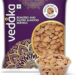 Amazon Brand - Vedaka Premium Roasted and Salted California Almonds (Non Pareil) 100g-picture-32