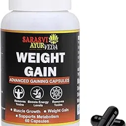 Weight Gain Capsule Advance Gaining Capsule For Man & Women | 60 Capsules For 1 Month | Helps In Building Muscles & Strength | Supports Stamina and Performance | Reduces Stress-related Weakness | Supports overall nourishment & vitality-picture-21