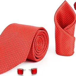 rizoro Tie for Men – Paisley Silk Neck Ties Set with Cufflinks Flower Pin, Pocket Square & Black Gift Box, Combo Necktie Sets for Office Wear, Formal Suits & Weddings (0, A9RX)-picture-34
